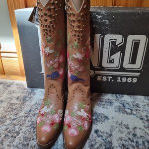 Dingo Leather Cowboy boots - New in box w/tags attached